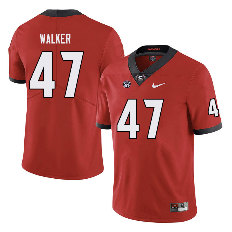 Georgia Bulldogs #47 Payne Walker College Football Jerseys Sale-Black
